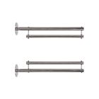 Baniersteun set van 2 100 cm haaks