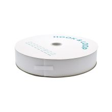 Klittenband zelfklevend hard wit per rol 50 mm