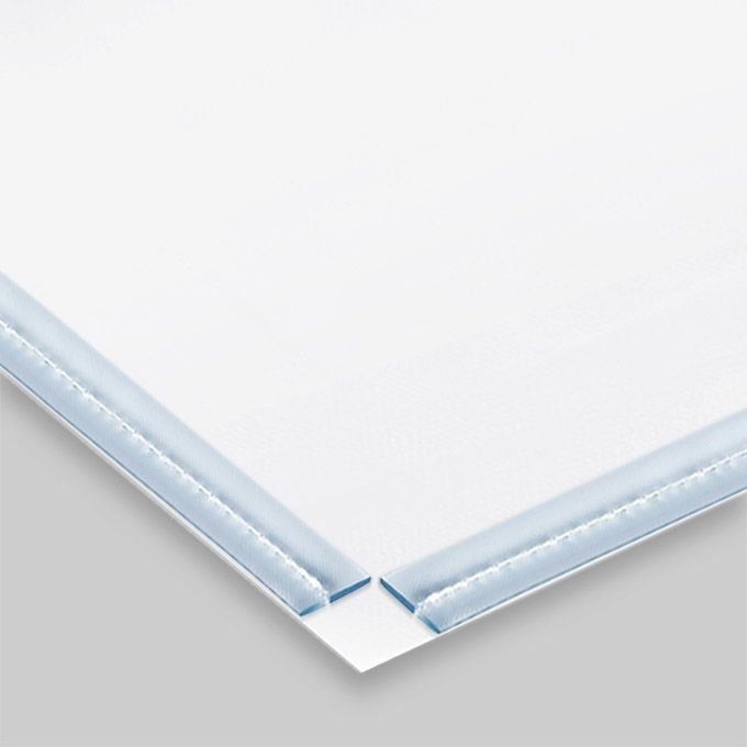 Blanco doek met platte pees