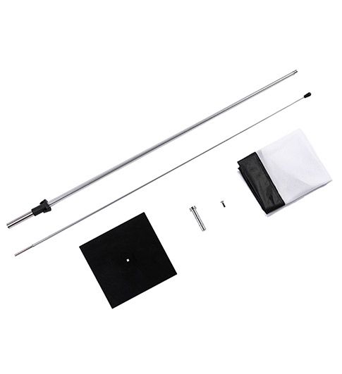 Mast Roma 45 x 180 cm inclusief stalen voetje