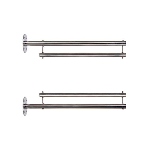 Baniersteun set van 2 60 cm haaks