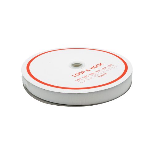 Klittenband hard wit per rol 30 mm