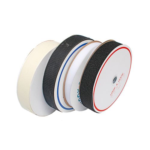 Klittenband zelfklevend hard zwart 50 mm