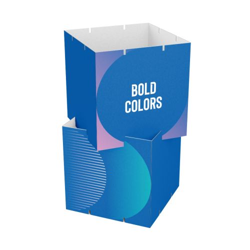 Stapelbare kubus & driehoek display