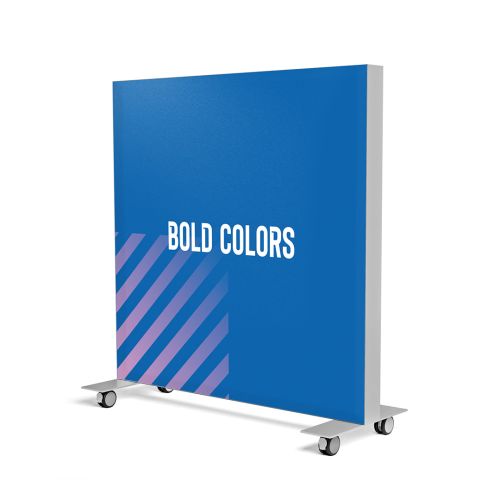 Verrijdbaar textielframe