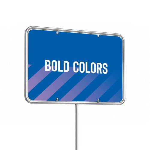 Visual tuinbord liggend enkelzijdig