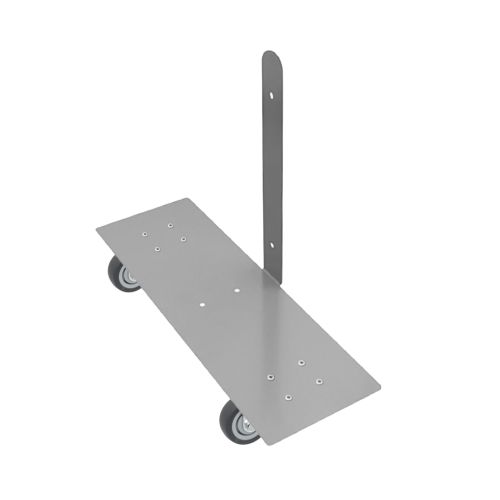 Voet luxe zilver met wielen